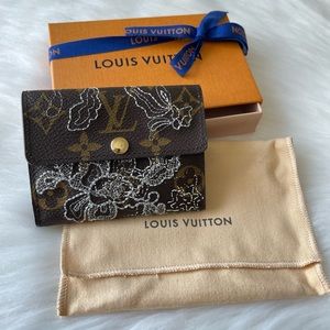 LV silver lace monogram dentelle ludlow wallet 🤎 (RARE / Limited edition)❤️‍🔥